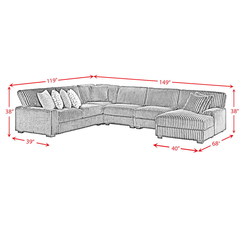 Nightfall - Sectional Set With 2 Pillows