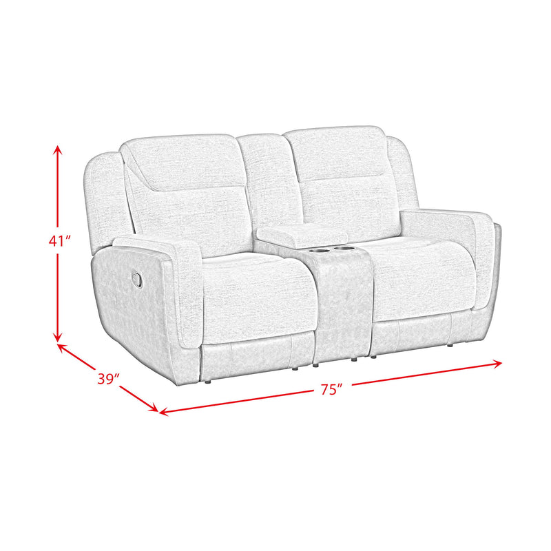 Hornet - Motion Glider Loveseat With Console