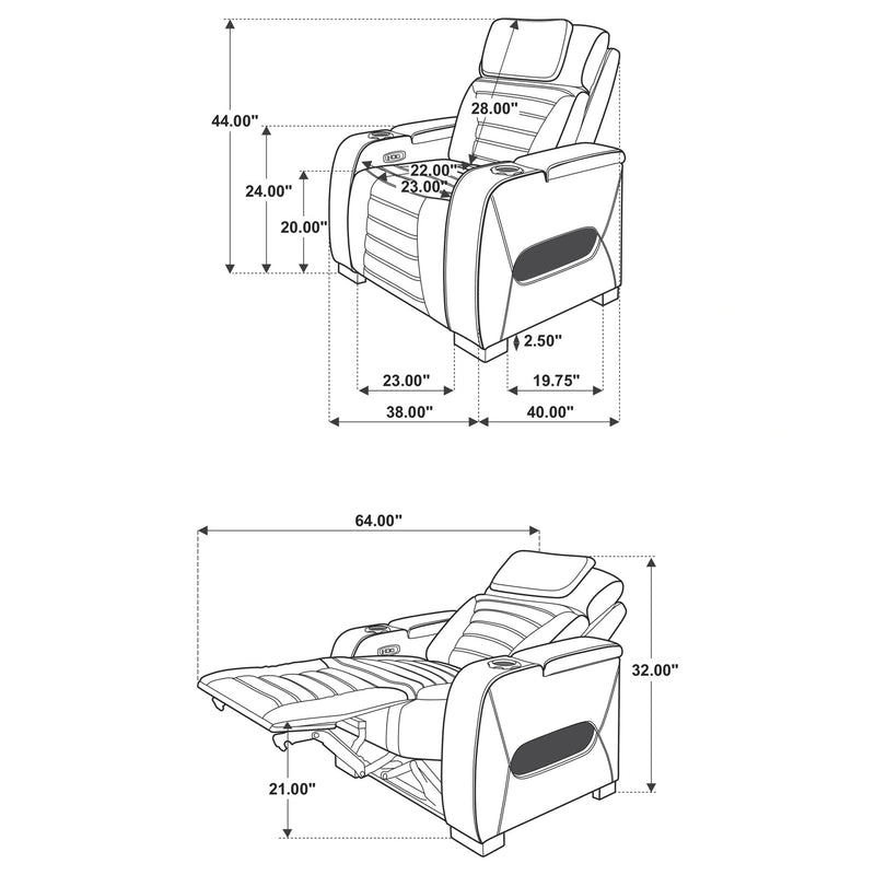 Zuma Dual Power Recliner