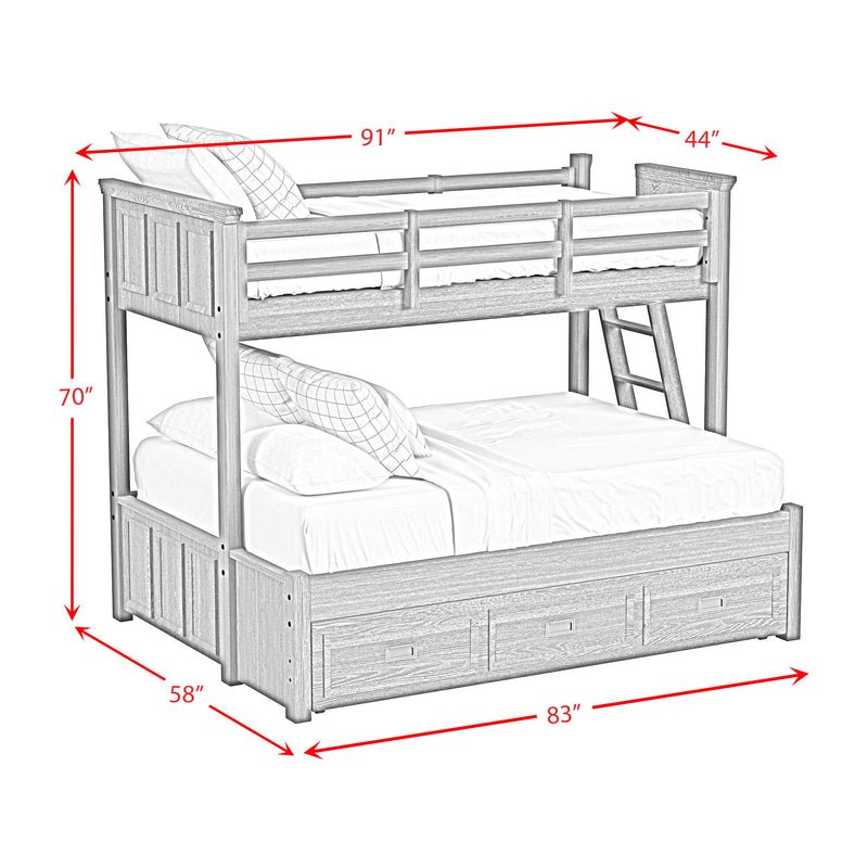 Hampton Kids - Bunk With Ladder And Trundle