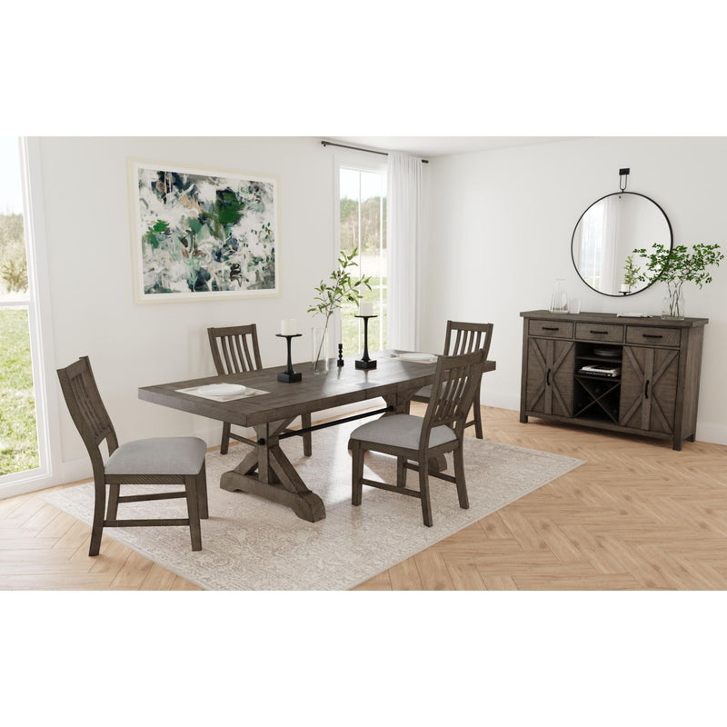 Yellowstone - Dining Side Chair (Set of 2) - Medium Brown / Gray