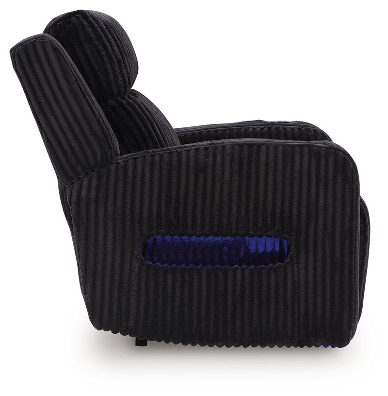 Forest Lake - Power Recliner With Adj Headrest - Black