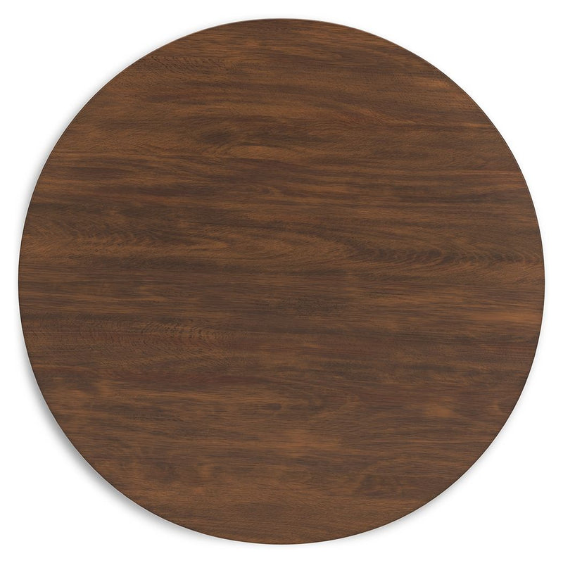 Lyncott - Round Dining Room Table - Brown
