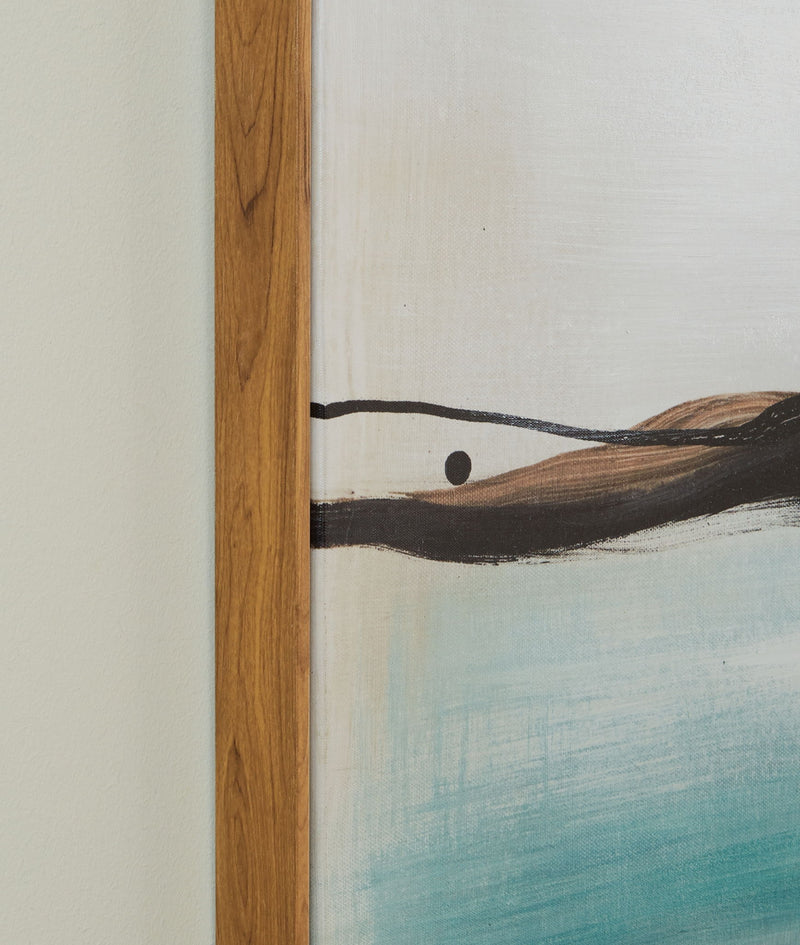 Brunonia - Wall Art - Teal / Orange / Black