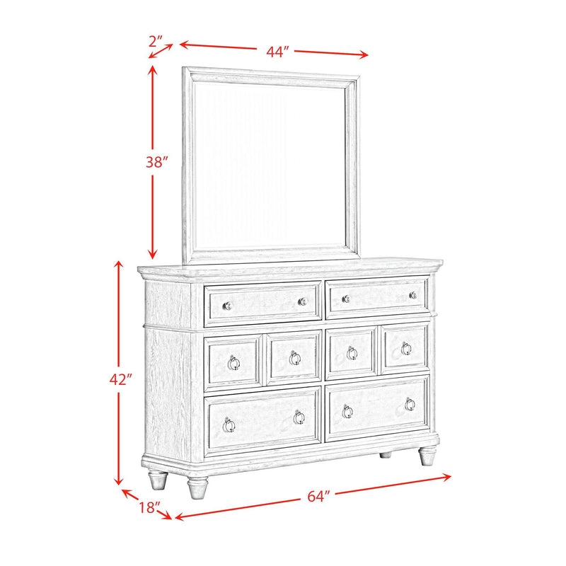 Whit-Ash - Panel Bedroom Set