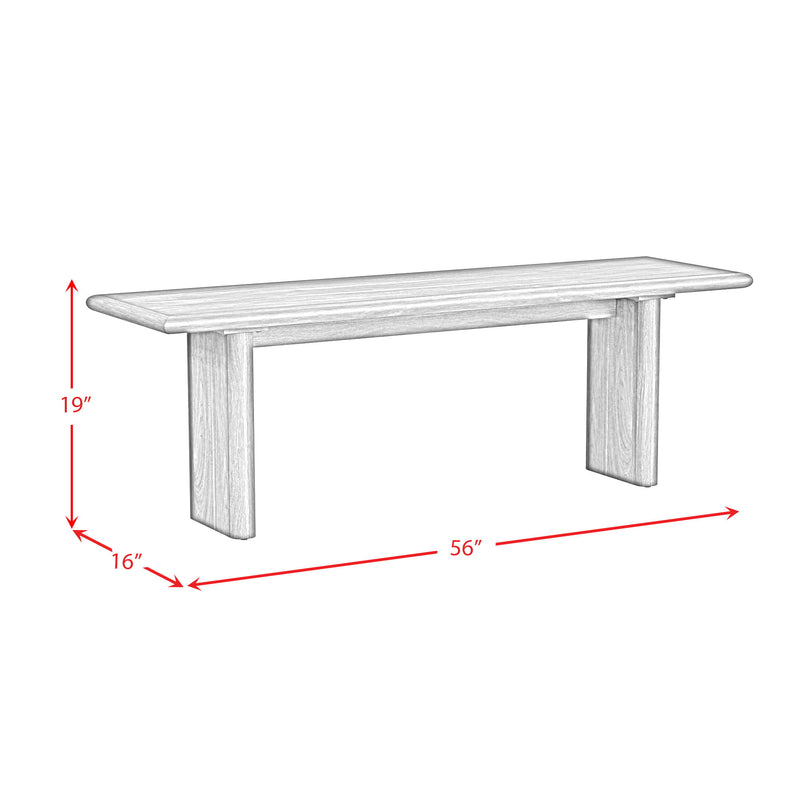 Brisbane - Dining Bench - Brown