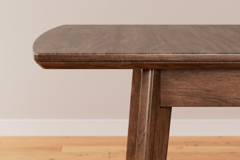 Lyncott - Rectangular Dining Room Butterfly Extension Table - Brown