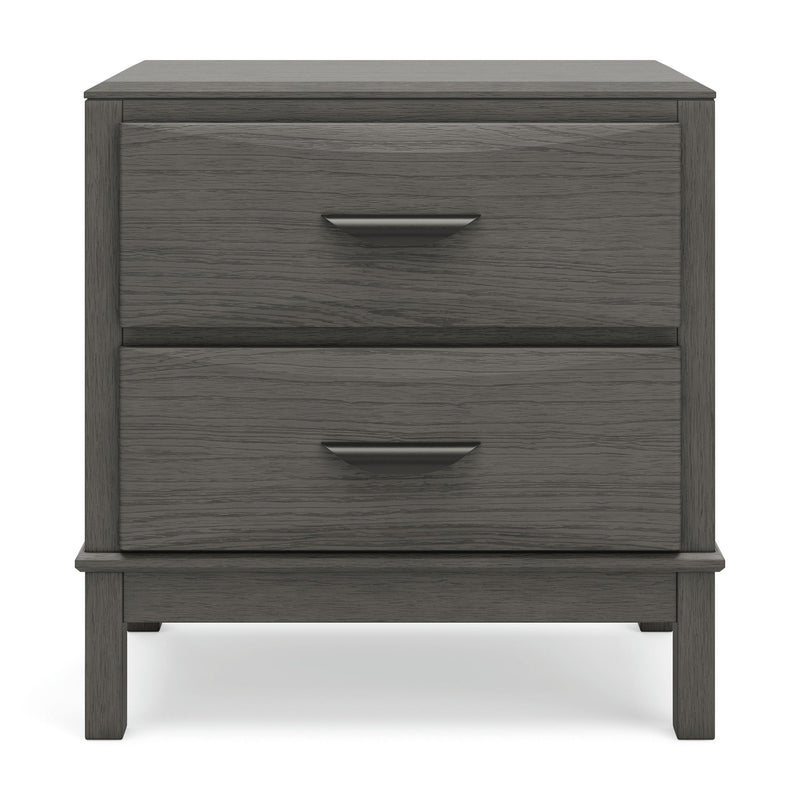 Mazing - Two Drawer Night Stand - Gray
