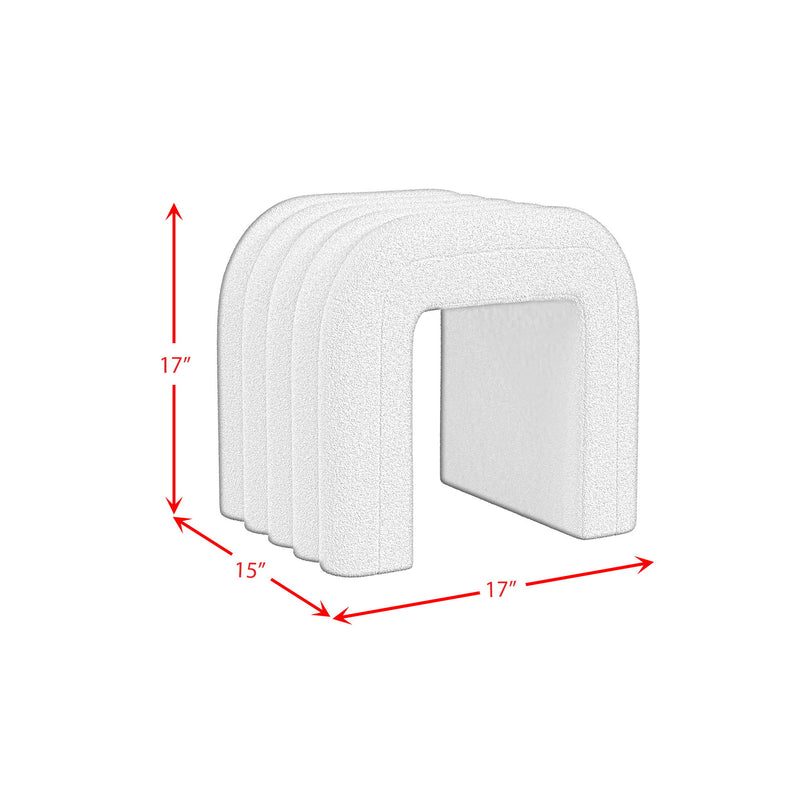 Seqouia - Bench With 2 Stools - Cream