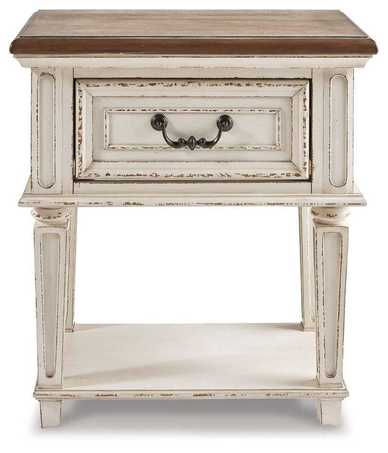 Realyn - One Drawer Night Stand - Chipped White