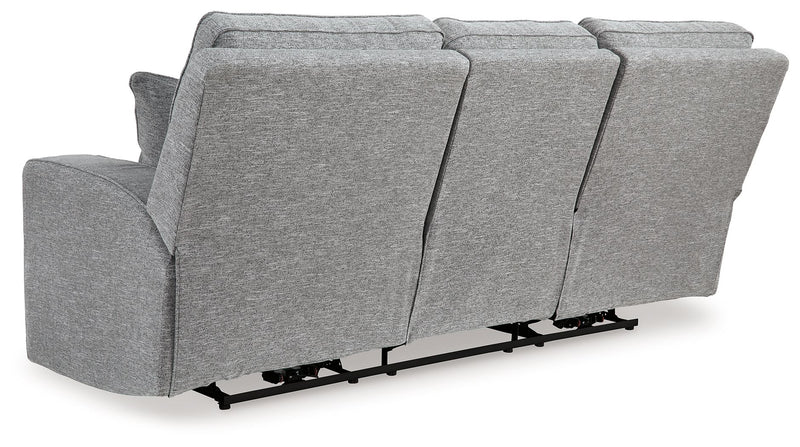 Biscoe - Power Reclining Sofa With Adj Headrest - Pewter