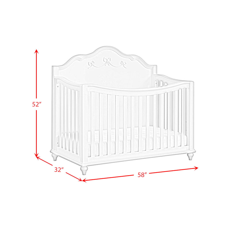 Alana - Crib With Guardrails - White